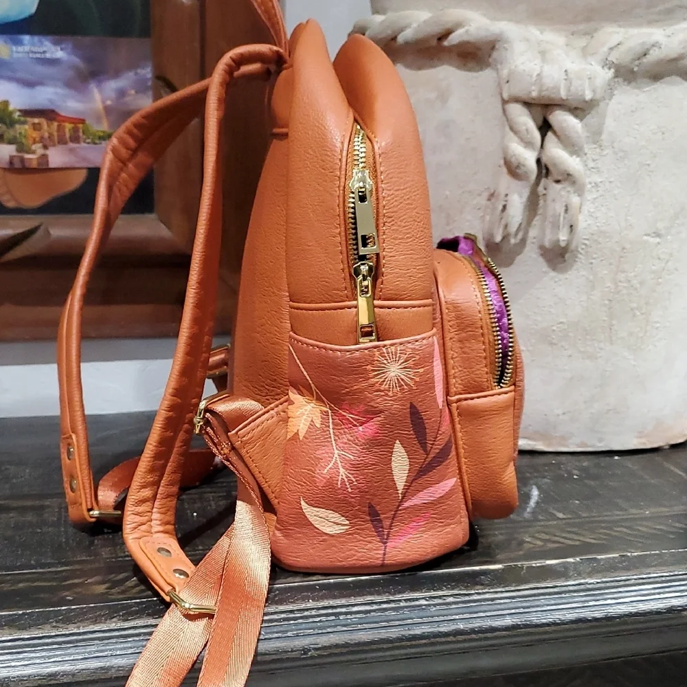 Boxlunch Burnt Orange Kids Character Chibi Mini Backpack with Frozen II Design